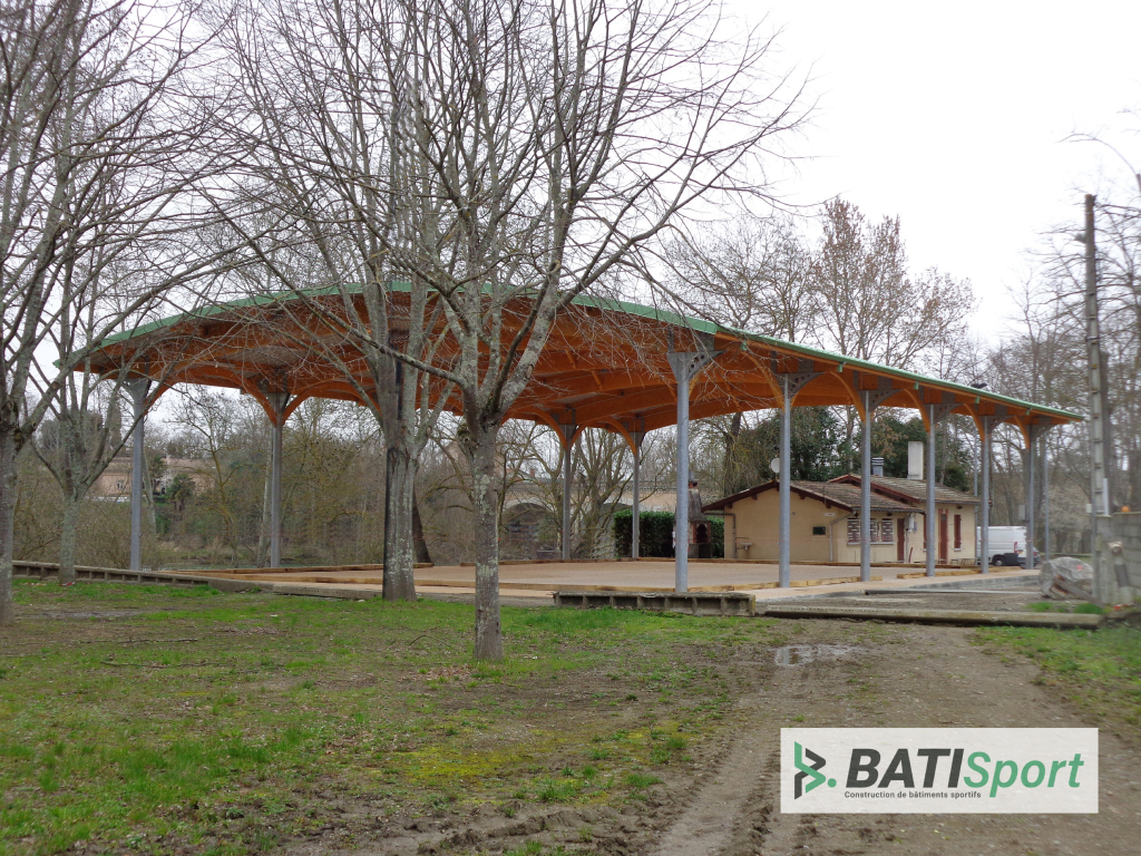 Construction de boulodrome couvert pinsaguel.